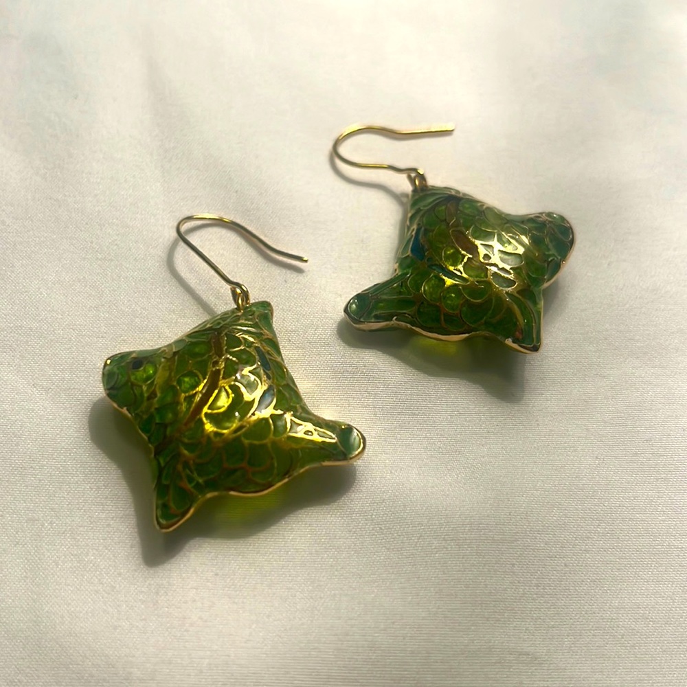 Blown glass earrings